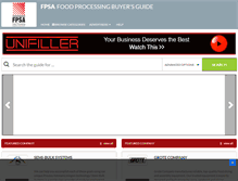 Tablet Screenshot of foodprocessingbuyersguide.com